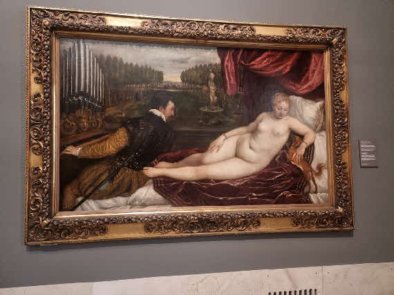 Tizian - Venus und Musik (1550) - zum Vergleich das Original aus dem Prado Madrid